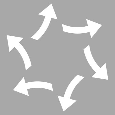 Santrifüj oklar düz vektör piktogram