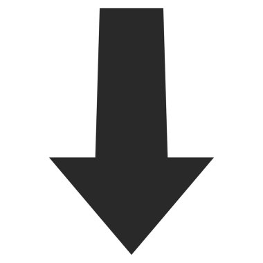 Düz vektör simgesi aşağı ok