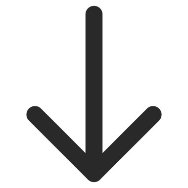 Düz vektör simgesi aşağı ok