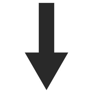 Düz vektör simgesi aşağı ok