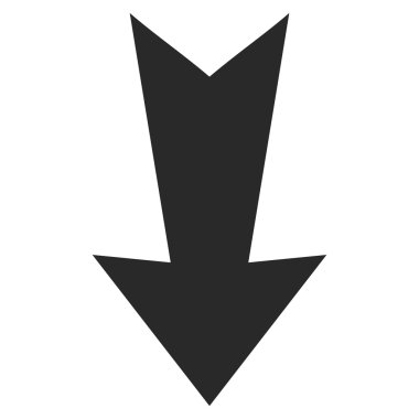 Düz vektör simgesi aşağı ok