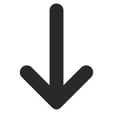 Düz vektör simgesi aşağı ok