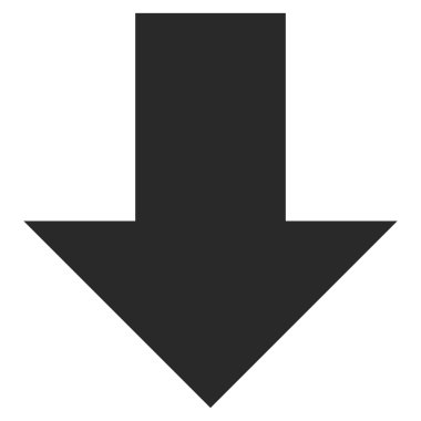 Düz vektör simgesi aşağı ok