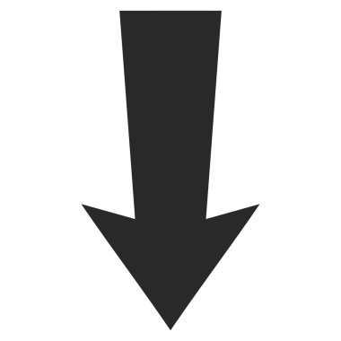 Düz vektör simgesi aşağı ok