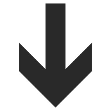 Düz vektör simgesi aşağı ok