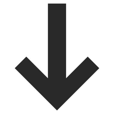 Düz vektör simgesi aşağı ok