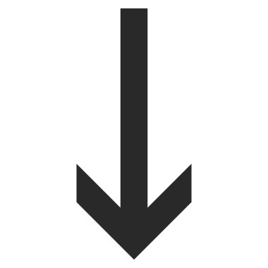 Düz vektör simgesi aşağı ok