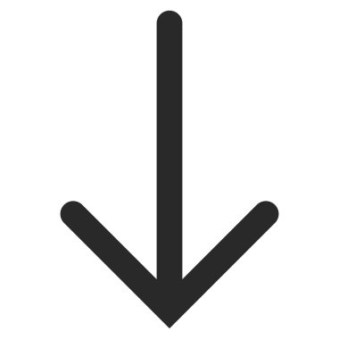 Düz vektör simgesi aşağı ok