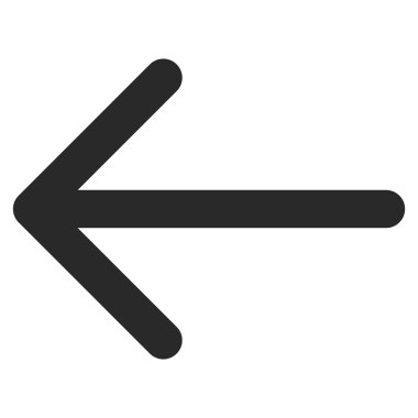 Ok Sol Düz Vektör Sembolü