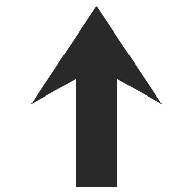 Düz vektör simge yukarı ok