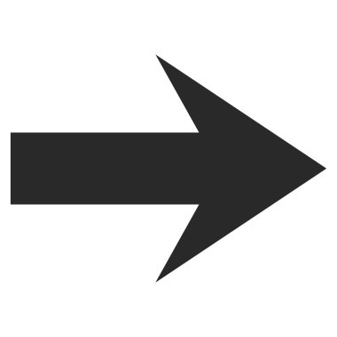 Düz vektör simgesi sağ ok