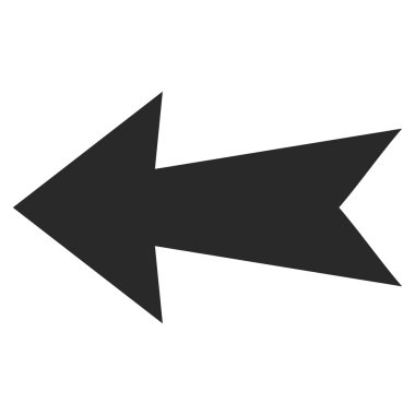 Ok Sol Düz Vektör Sembolü