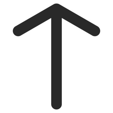 Düz vektör simge yukarı ok