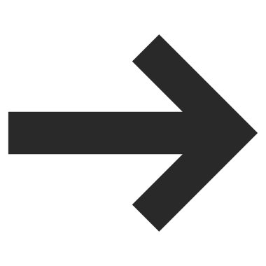 Düz vektör simgesi sağ ok