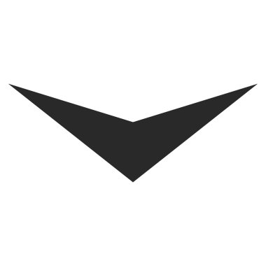 Düz vektör simgesi aşağı ok ucu