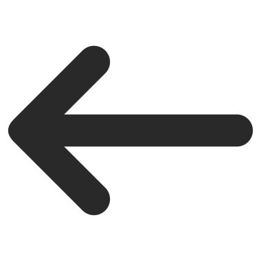 Ok Sol Düz Vektör Sembolü