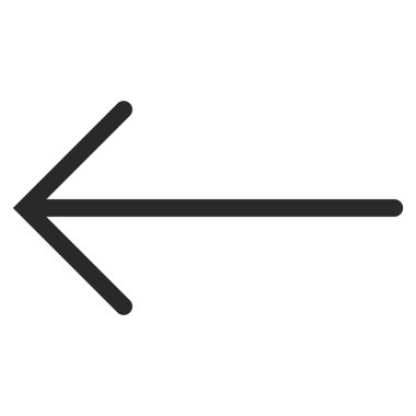 Ok Sol Düz Vektör Sembolü