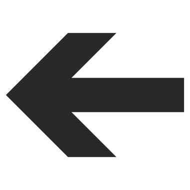 Ok Sol Düz Vektör Sembolü