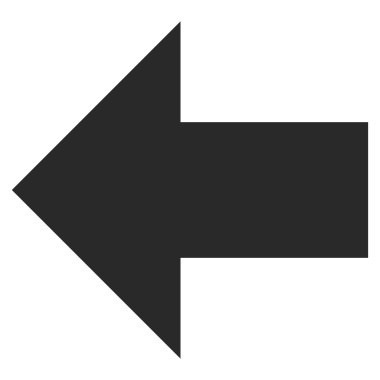 Ok Sol Düz Vektör Sembolü