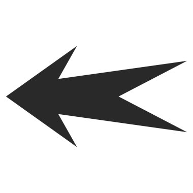 Ok Sol Düz Vektör Sembolü