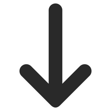 Düz vektör simgesi aşağı ok