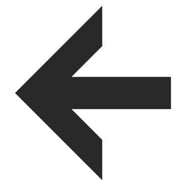 Ok Sol Düz Vektör Sembolü