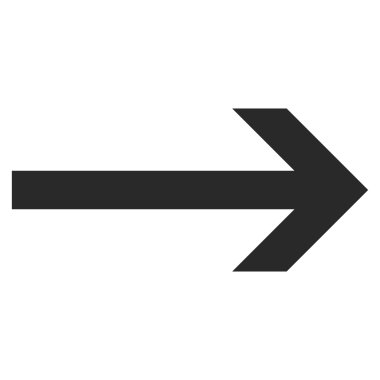 Düz vektör simgesi sağ ok