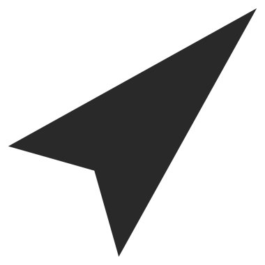 Ok Başı Sağ Yukarı Düz Vektör Sembolü