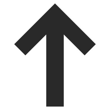 Düz vektör simge yukarı ok