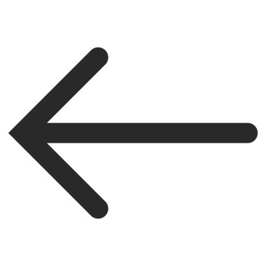 Ok Sol Düz Vektör Sembolü