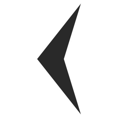 Ok başı Sol Düz Vektör Sembolü