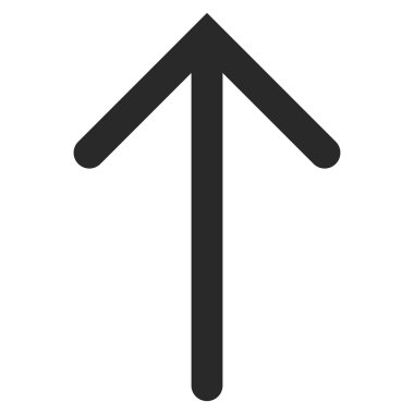 Düz vektör simge yukarı ok