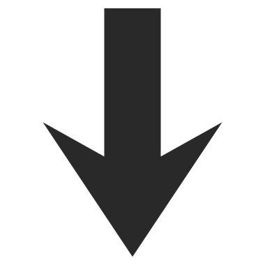 Düz vektör simgesi aşağı ok