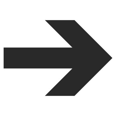 Düz vektör simgesi sağ ok