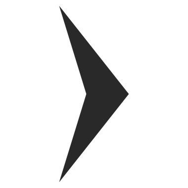 Ok Başı Sağ Düz Vektör Sembolü