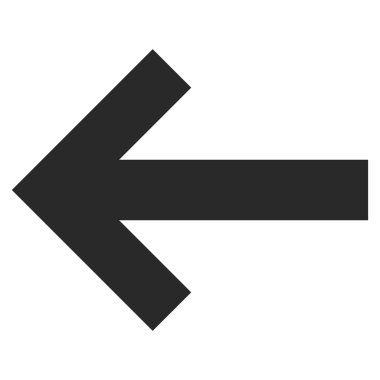 Ok Sol Düz Vektör Sembolü