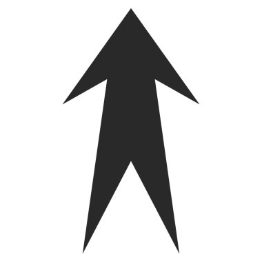 Düz vektör simge yukarı ok