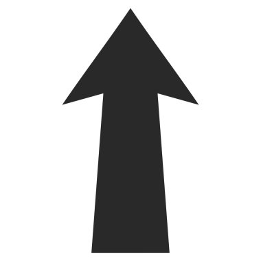 Düz vektör simge yukarı ok