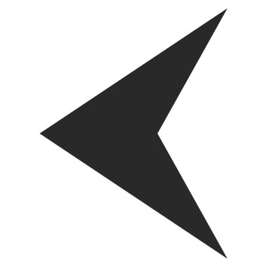 Ok başı Sol Düz Vektör Sembolü