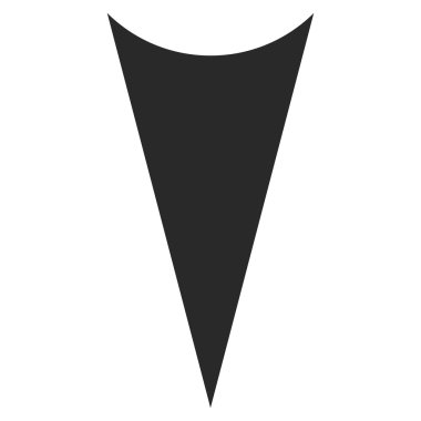 Düz vektör simgesi aşağı ok ucu