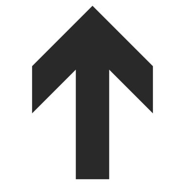 Düz vektör simge yukarı ok