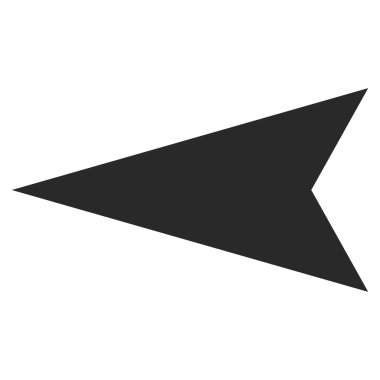 Ok başı Sol Düz Vektör Sembolü