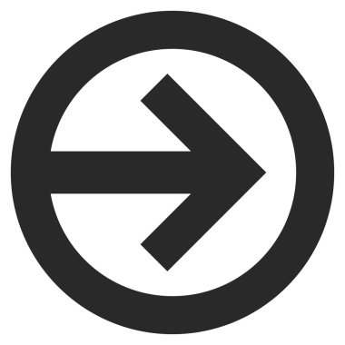 Yön Sağ Düz Vektör Sembolü