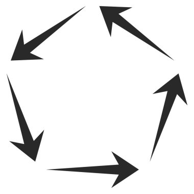 Dolaşım düz vektör simgesi