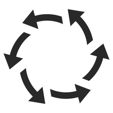 Vektör simge santrifüj oklar düz