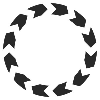 Dolaşım düz vektör simgesi