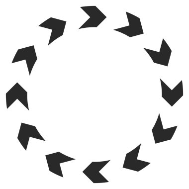 Dolaşım düz vektör simgesi