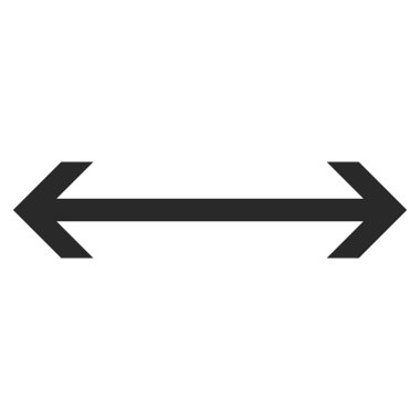 Yatay Çevir düz vektör simgesi