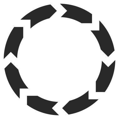 Dolaşım düz vektör simgesi