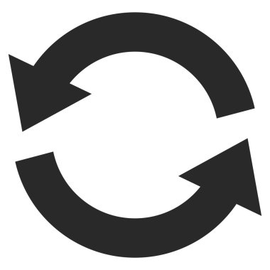 Düz vektör simge Yenile